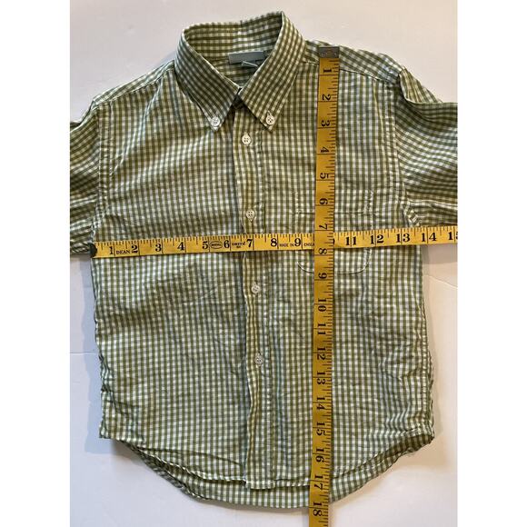 Papo d' Anjo Green Gingham Button Shirt Size 4 Years - Picture 6 of 9